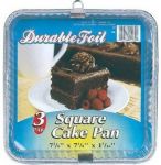 DUR SQUARE CAKE PAN 12/3